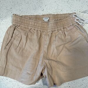 J. Crew High Waist Beige Shorts